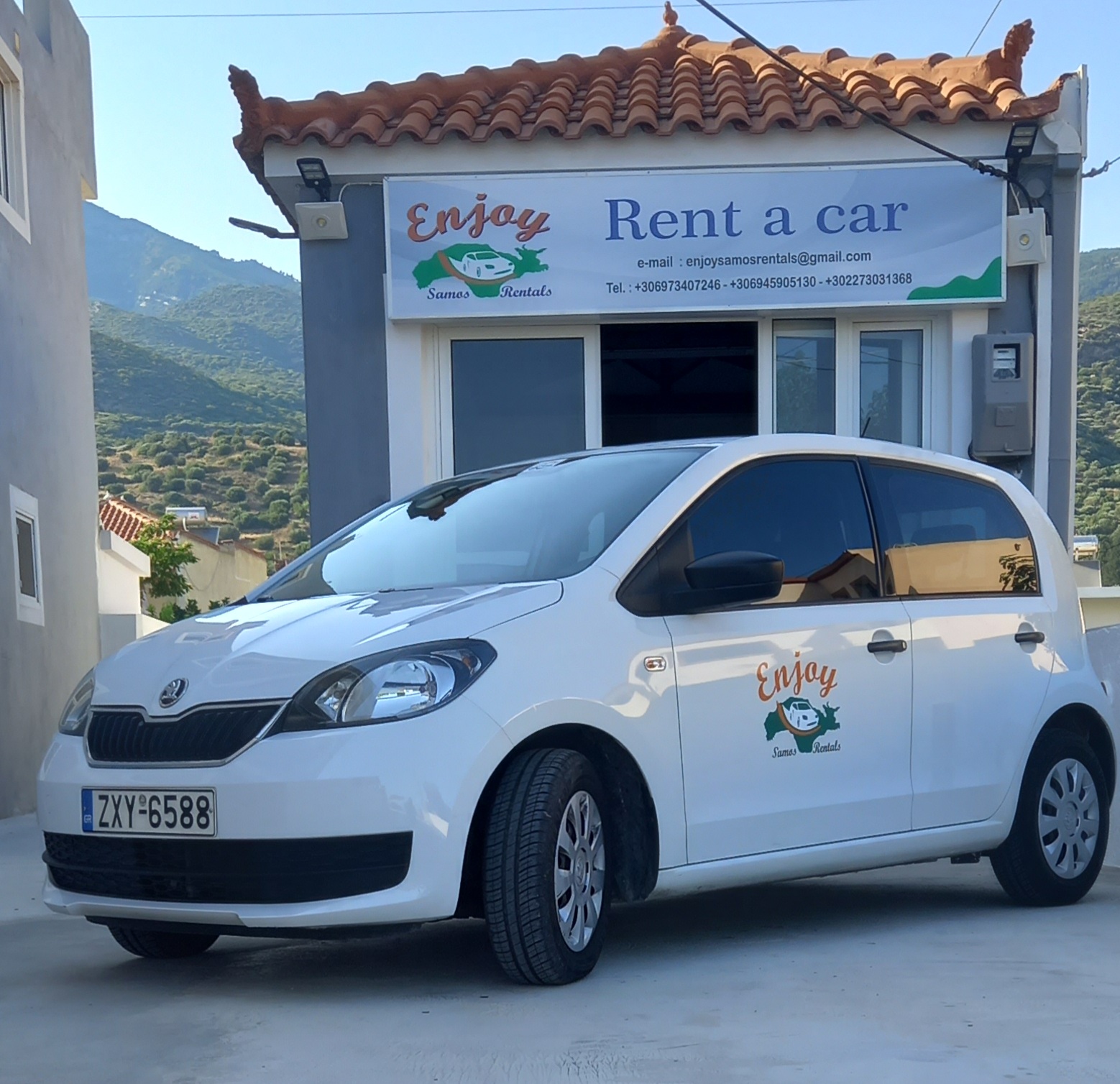 Real Enjoy Samos Rentals car photograph in Samos